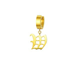 Mister Old English Initial Earrings - Premium Earrings - Just $89.50! Shop now at Pulse Designer Fashion