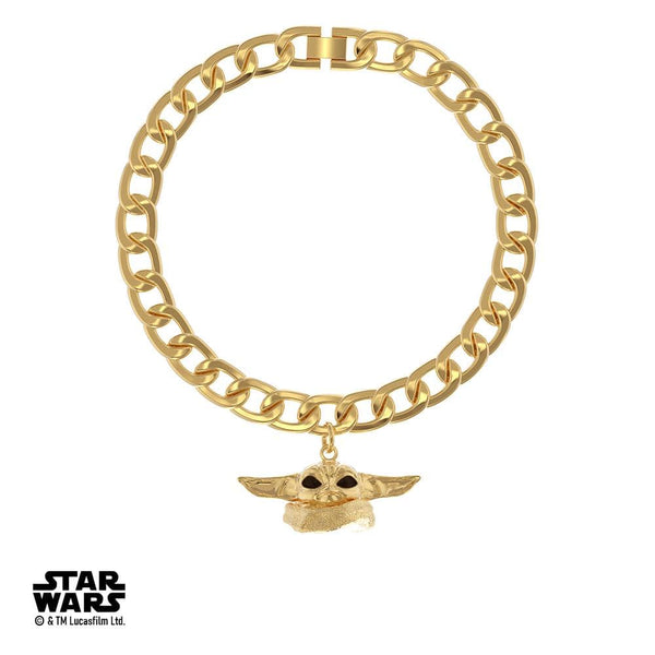 Star Wars™ Grogu Curb Bracelet - Premium Bracelets - Just $64.75! Shop now at Pulse Designer Fashion