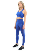 SALE! 50% OFF! Milano Seamless Set - Leggings & Sports Bra - Blue - Premium Legging - Just $96! Shop now at Pulse Designer Fashion