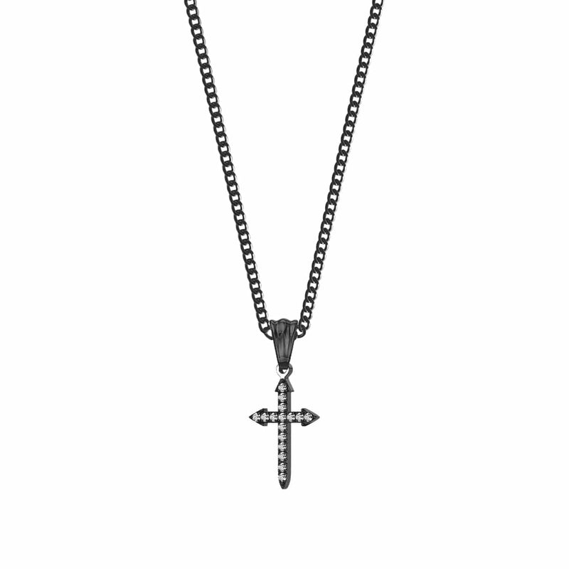 Mister Gem Cross Necklace - Premium Necklaces - Just $64.75! Shop now at Pulse Designer Fashion