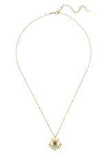 Nefertiti Eye Necklace Gold - Premium Necklaces - Just $117.50! Shop now at Pulse Designer Fashion