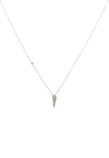 Angel Wing Small Pendant Necklace - Premium Necklaces - Just $125! Shop now at Pulse Designer Fashion