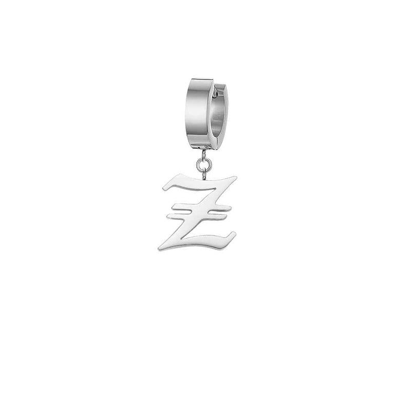 Mister Old English Initial Earring - Premium Earrings - Just $48.25! Shop now at Pulse Designer Fashion