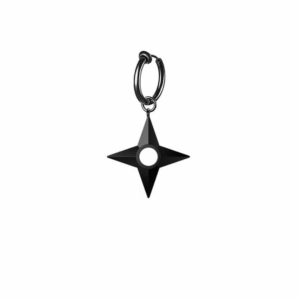 Mister Shuriken Earring (Non-Pierced Ears) - Premium Earrings - Just $59.75! Shop now at Pulse Designer Fashion