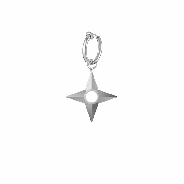 Mister Shuriken Earring (Non-Pierced Ears) - Premium Earrings - Just $59.75! Shop now at Pulse Designer Fashion