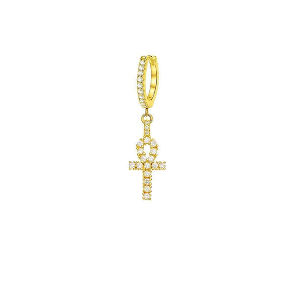 Mister Gem Ankh Earring - Premium Earrings - Just $59.75! Shop now at Pulse Designer Fashion