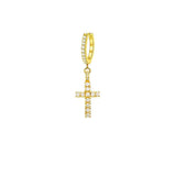 Mister Gem Cross Earring - Premium Earrings - Just $59.75! Shop now at Pulse Designer Fashion