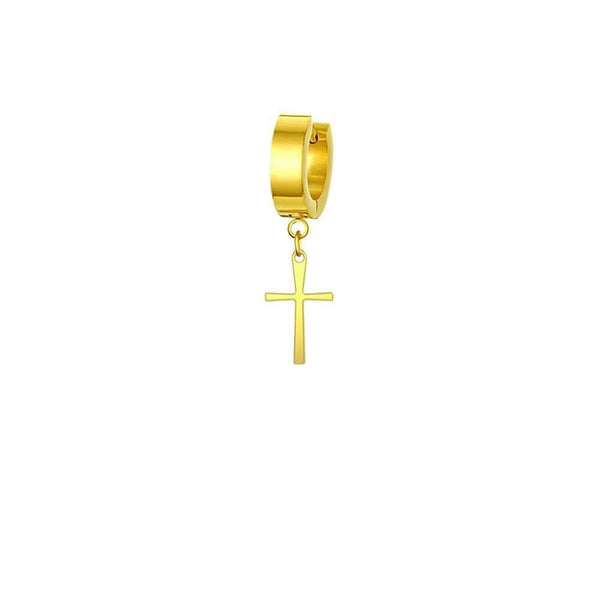 Mister Micro Cross Earring - Premium Earrings - Just $59.75! Shop now at Pulse Designer Fashion