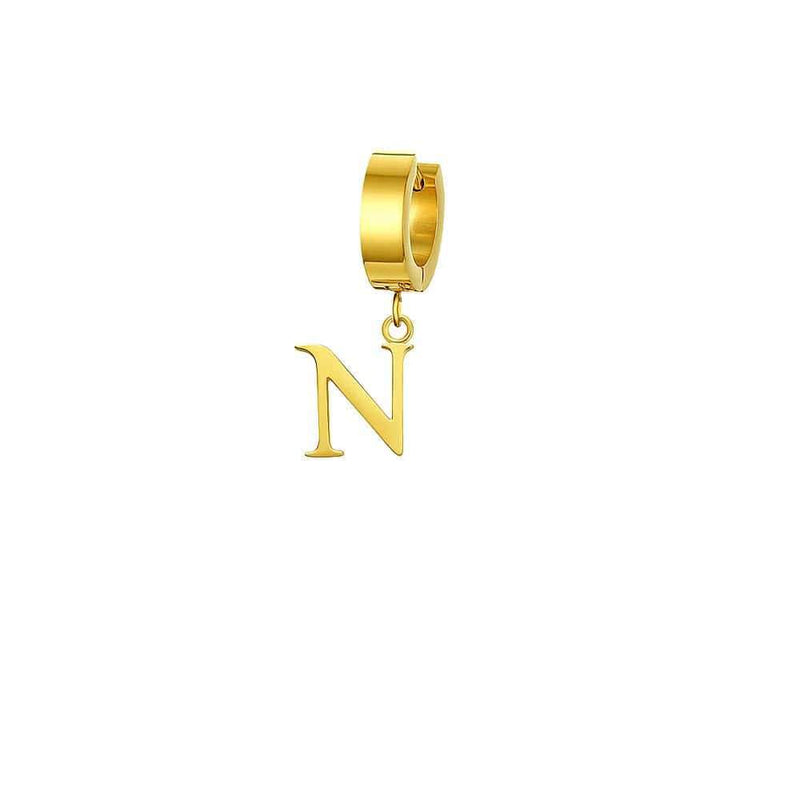 Mister Initial Earring - Premium Earrings - Just $29.50! Shop now at Pulse Designer Fashion