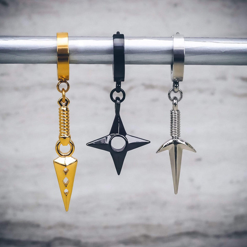 Mister Kunai Earring - Premium Earrings - Just $59.75! Shop now at Pulse Designer Fashion