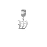 Mister Old English Initial Earring - Premium Earrings - Just $48.25! Shop now at Pulse Designer Fashion