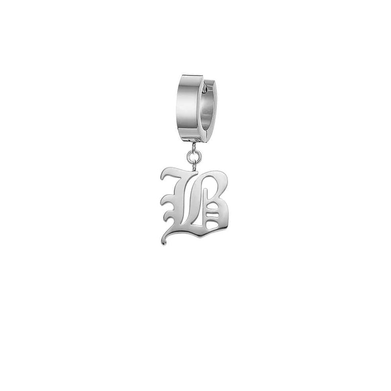 Mister Old English Initial Earring - Premium Earrings - Just $48.25! Shop now at Pulse Designer Fashion