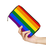 Pride Rainbow Zipper Purse Clutch Bag Pulse Designer Fashion 