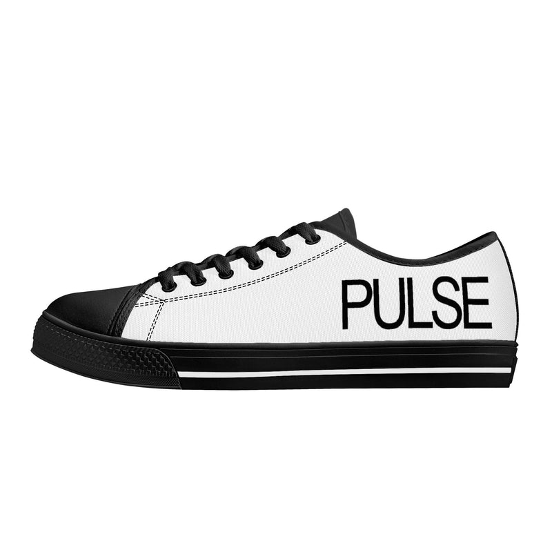 Pulse Rubber Outsoles Low-Top Canvas Shoes - Black - Premium canvas shoes - Just $93.99! Shop now at Pulse Designer Fashion