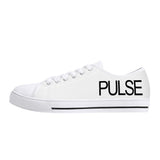 Pulse Rubber Outsoles Low-Top Canvas Shoes - White - Premium canvas shoes - Just $93.99! Shop now at Pulse Designer Fashion