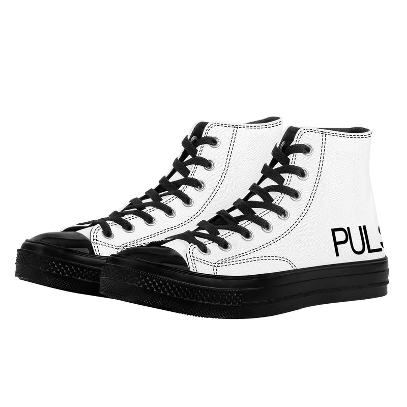 Pulse High Top Canvas Shoes - Black - Premium Canvas Shoes - Just $95.98! Shop now at Pulse Designer Fashion