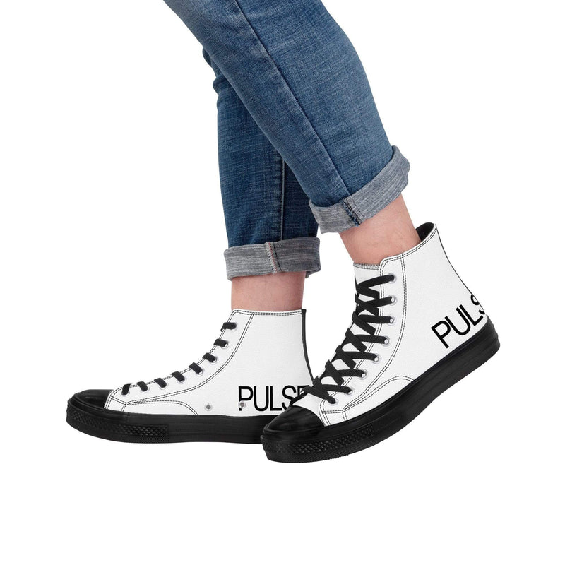 Pulse High Top Canvas Shoes - Black - Premium Canvas Shoes - Just $95.98! Shop now at Pulse Designer Fashion