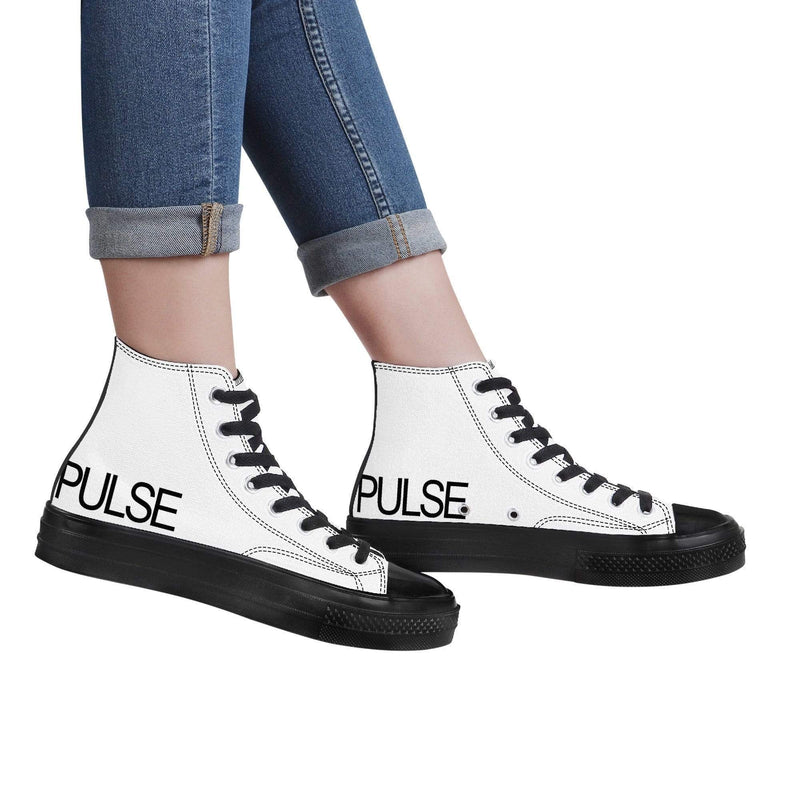 Pulse High Top Canvas Shoes - Black - Premium Canvas Shoes - Just $95.98! Shop now at Pulse Designer Fashion