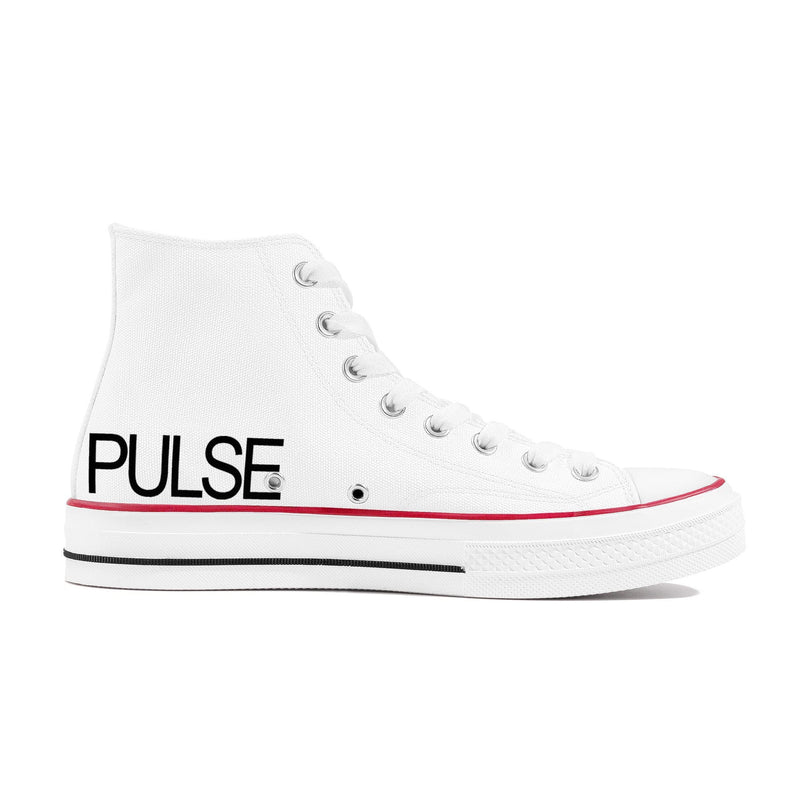 Pulse High Top Canvas Shoes - White - Premium Canvas Shoes - Just $95.98! Shop now at Pulse Designer Fashion