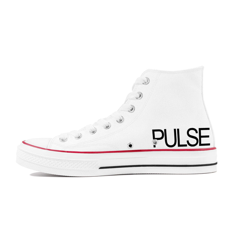 Pulse High Top Canvas Shoes - White - Premium Canvas Shoes - Just $95.98! Shop now at Pulse Designer Fashion