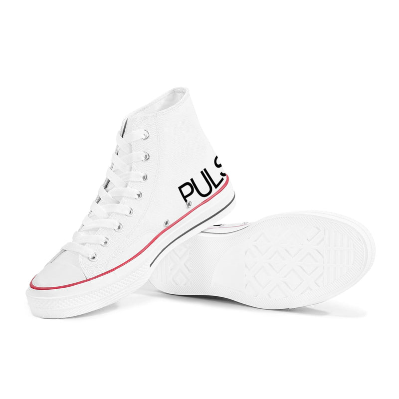 Pulse High Top Canvas Shoes - White - Premium Canvas Shoes - Just $95.98! Shop now at Pulse Designer Fashion