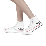 Pulse High Top Canvas Shoes - White - Premium Canvas Shoes - Just $95.98! Shop now at Pulse Designer Fashion