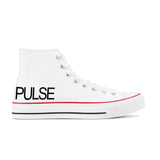 Pulse High Top Canvas Shoes - White - Premium Canvas Shoes - Just $95.98! Shop now at Pulse Designer Fashion