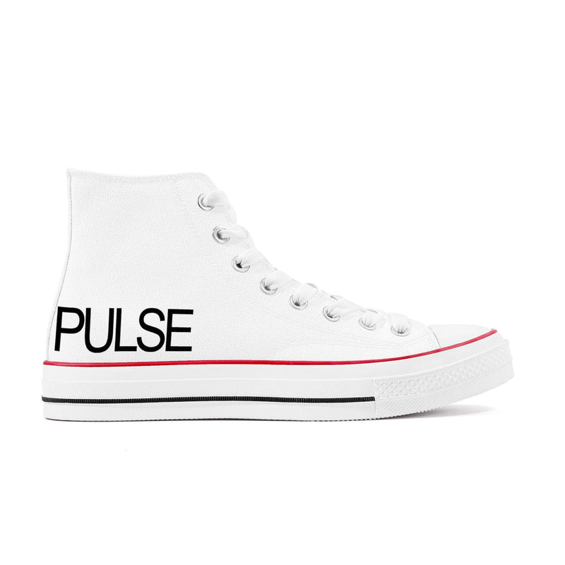 Pulse High Top Canvas Shoes - White - Premium Canvas Shoes - Just $95.98! Shop now at Pulse Designer Fashion