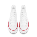 Pulse High Top Canvas Shoes - White - Premium Canvas Shoes - Just $95.98! Shop now at Pulse Designer Fashion