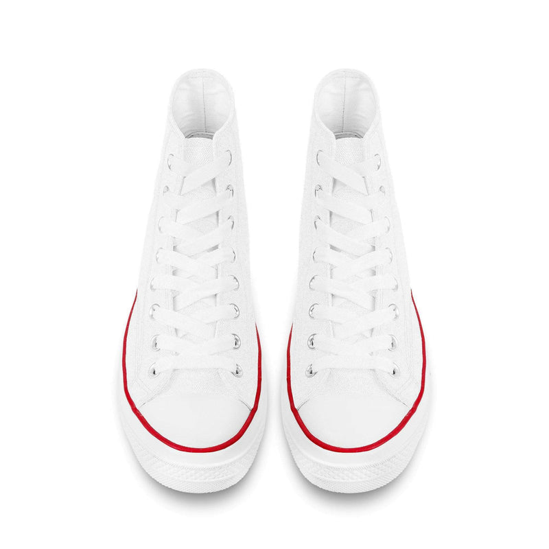 Pulse High Top Canvas Shoes - White - Premium Canvas Shoes - Just $95.98! Shop now at Pulse Designer Fashion