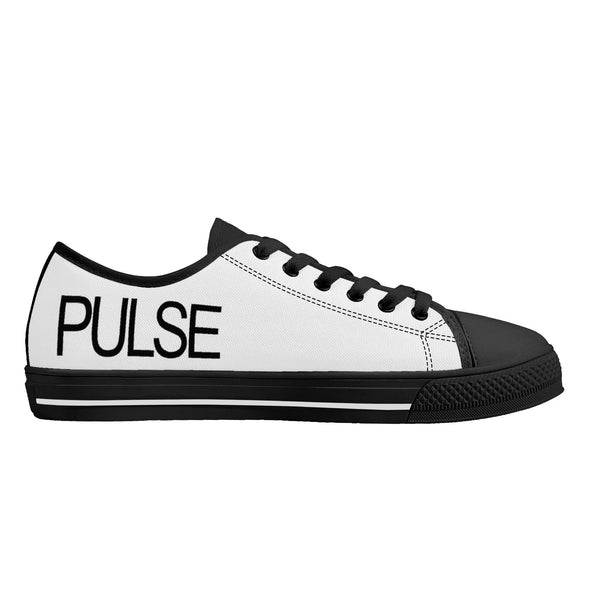 Pulse Rubber Outsoles Low-Top Canvas Shoes - Black - Premium canvas shoes - Just $93.99! Shop now at Pulse Designer Fashion