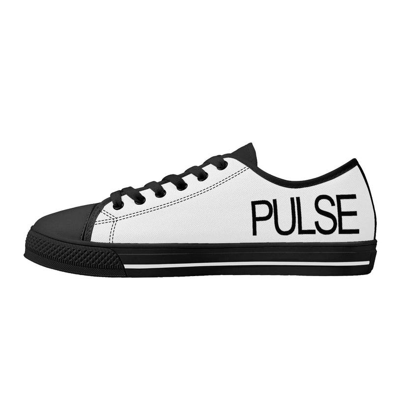 Pulse Rubber Outsoles Low-Top Canvas Shoes - Black - Premium canvas shoes - Just $93.99! Shop now at Pulse Designer Fashion