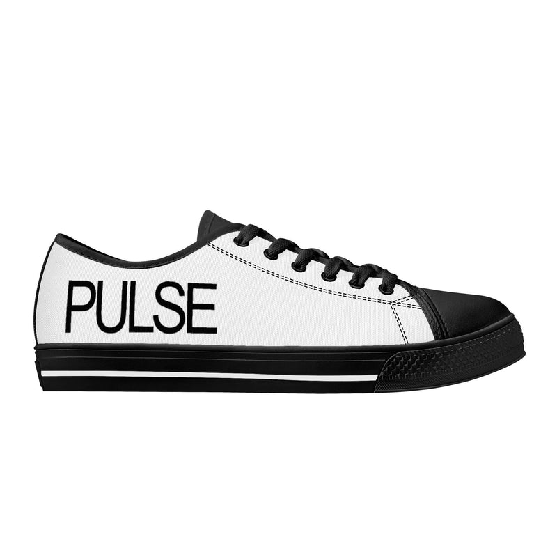 Pulse Rubber Outsoles Low-Top Canvas Shoes - Black - Premium canvas shoes - Just $93.99! Shop now at Pulse Designer Fashion