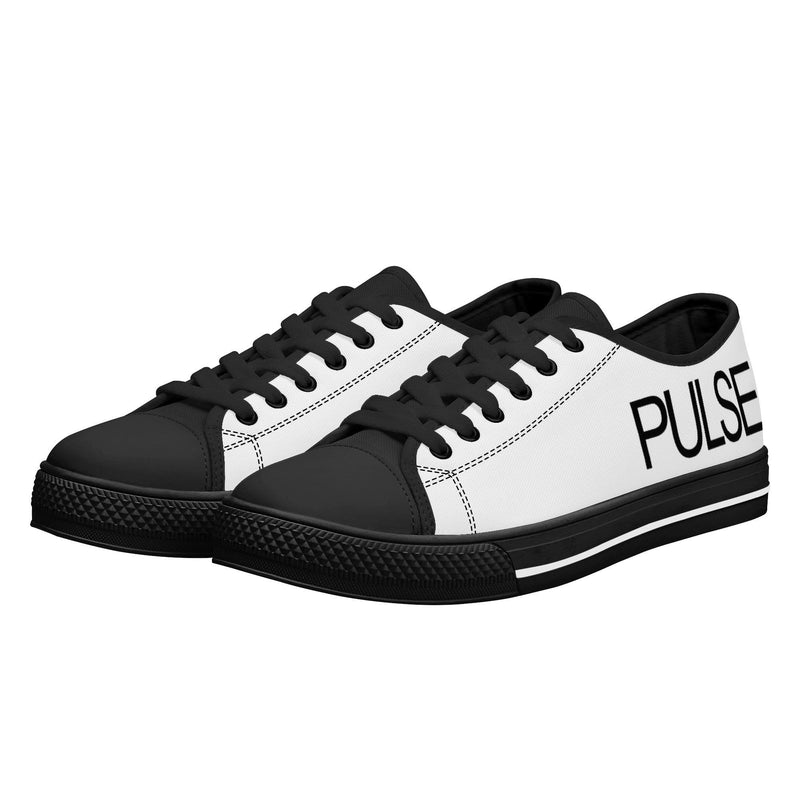 Pulse Rubber Outsoles Low-Top Canvas Shoes - Black - Premium canvas shoes - Just $93.99! Shop now at Pulse Designer Fashion