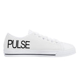 Pulse Rubber Outsoles Low-Top Canvas Shoes - White - Premium canvas shoes - Just $93.99! Shop now at Pulse Designer Fashion