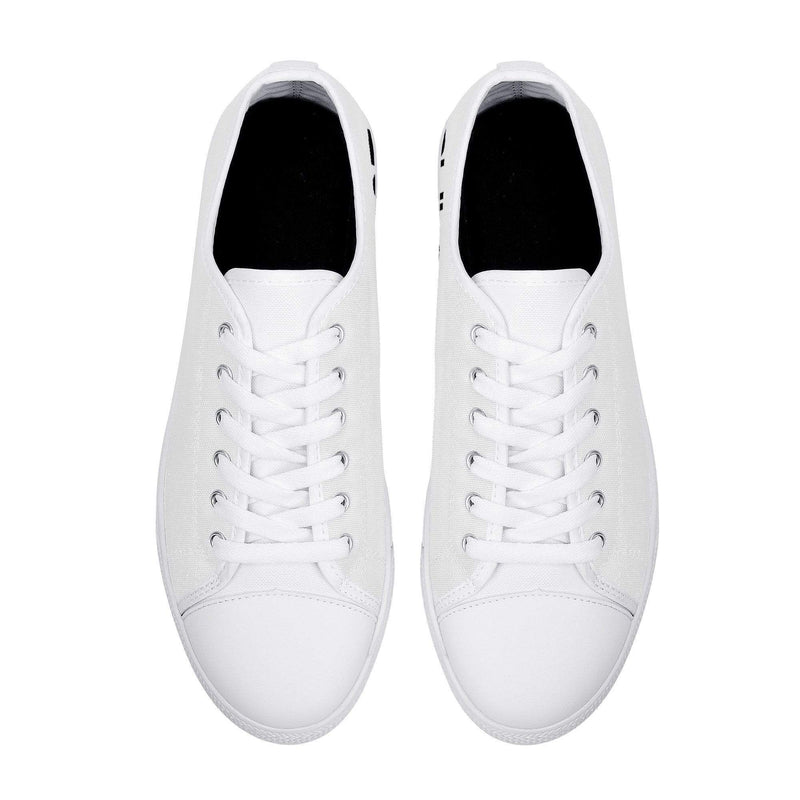 Pulse Rubber Outsoles Low-Top Canvas Shoes - White - Premium canvas shoes - Just $93.99! Shop now at Pulse Designer Fashion