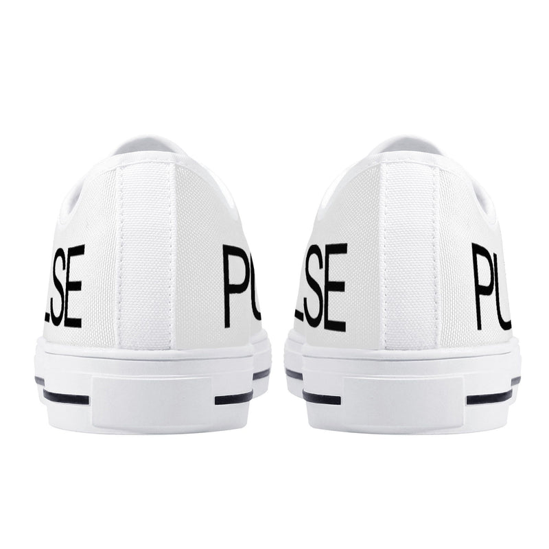 Pulse Rubber Outsoles Low-Top Canvas Shoes - White - Premium canvas shoes - Just $93.99! Shop now at Pulse Designer Fashion