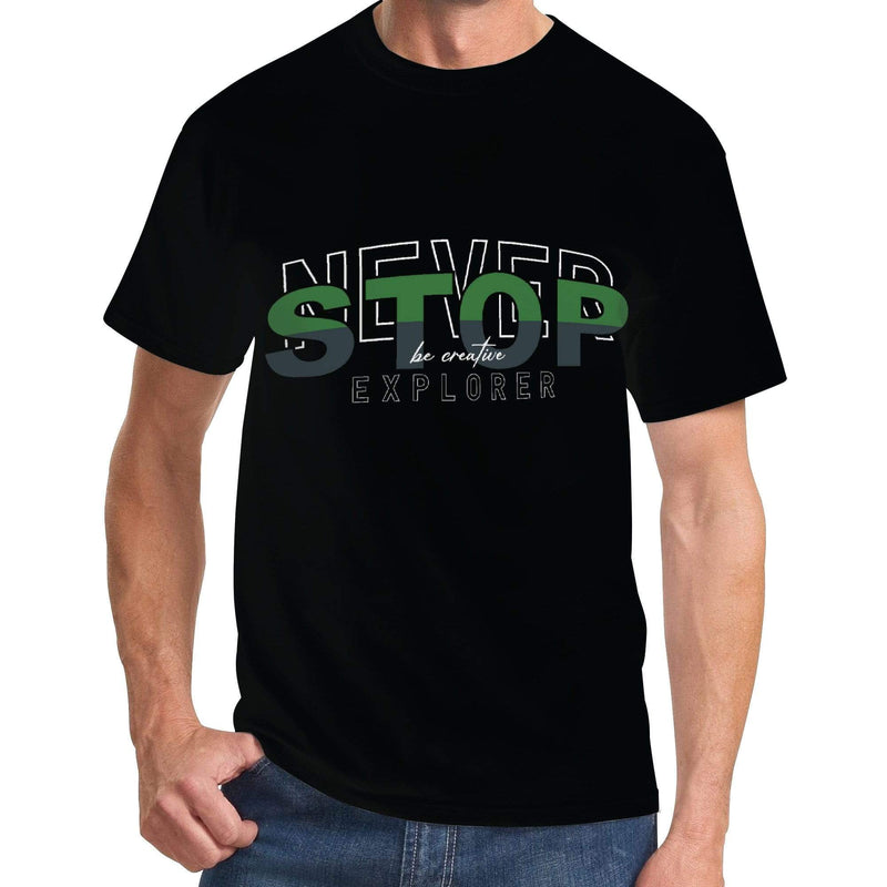 Never Stop Be Creative Explorer Men's All Over Print T-Shirt - Premium hooldie - Just $23.99! Shop now at Pulse Designer Fashion