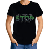 Never Stop Explorer Be Creative Shirt | Black - Premium hooldie - Just $49.98! Shop now at Pulse Designer Fashion