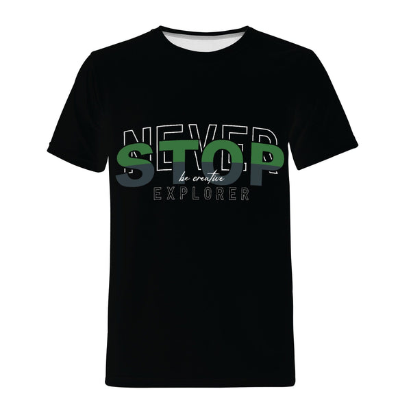 Never Stop Explorer Be Creative Shirt | Black - Premium hooldie - Just $49.98! Shop now at Pulse Designer Fashion