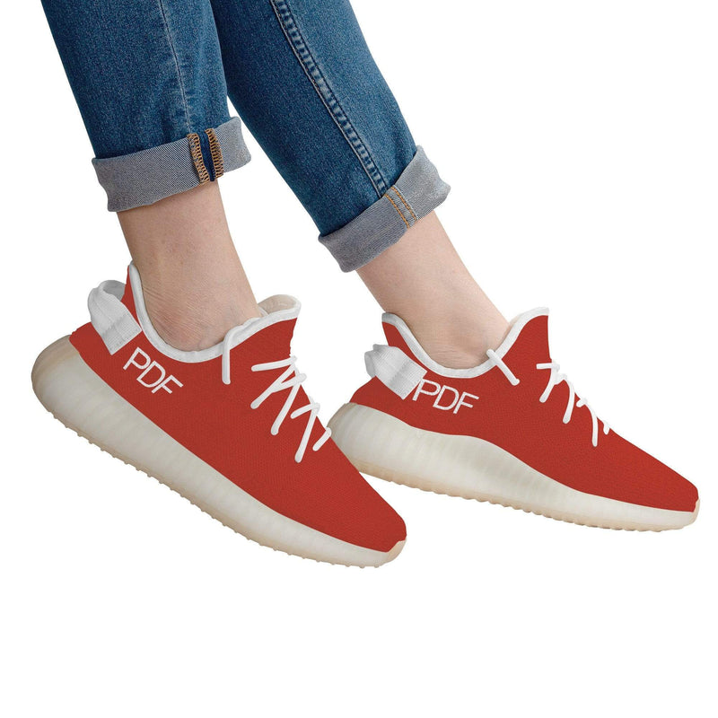 Pulse Breathable Mesh Knit Sneaker - Red - Premium sneaker - Just $117.99! Shop now at Pulse Designer Fashion