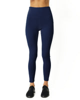 High Waisted Yoga Leggings - Navy Blue - Premium Pants - Just $67.75! Shop now at Pulse Designer Fashion