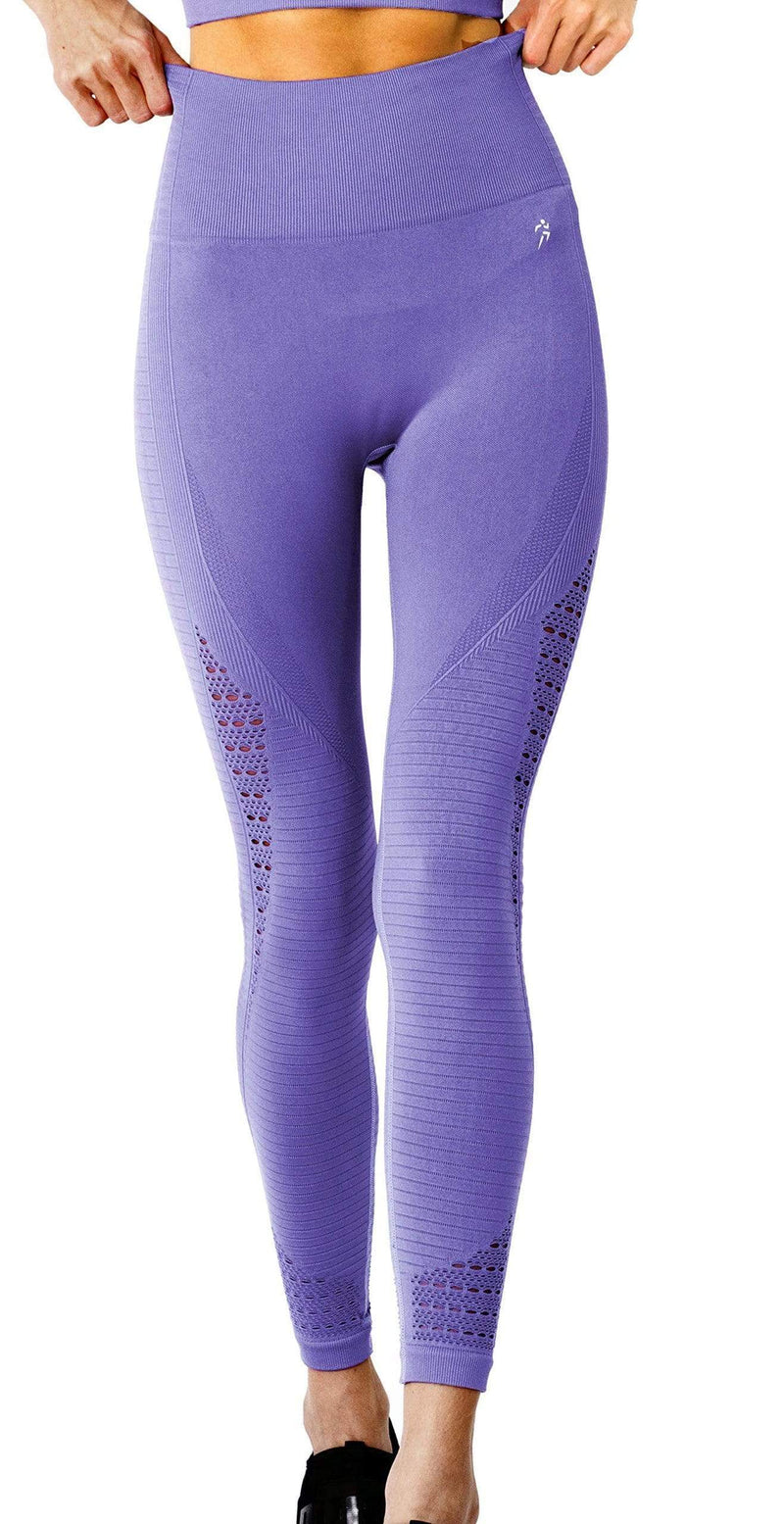 Mesh Seamless Set - Purple - Premium Pants - Just $68.50! Shop now at Pulse Designer Fashion