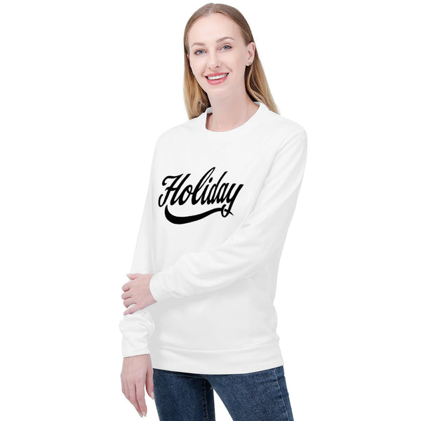 Holiday Sweater | White - Premium sweater - Just $77.98! Shop now at Pulse Designer Fashion